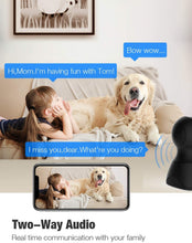Load image into Gallery viewer, Wireless Security Camera, Conico 1080p IP Home Surveillance Camera WiFi Baby Monitor Pet Camera Dog Cam with Cloud Storage Sound Motion Detect Two Way Audio Night Vision Remote View
