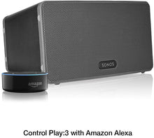 Load image into Gallery viewer, Sonos Play:3 - Mid-Sized Wireless Smart Home Speaker for Streaming Music, Amazon Certified and Works with Alexa. (Black)
