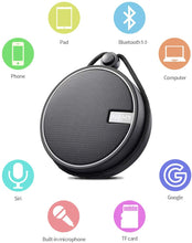 Load image into Gallery viewer, INSMY IPX7 Waterproof Shower Bluetooth Speaker, Portable Wireless Outdoor Speaker with HD Sound, Support TF Card, Suction Cup for Home, Pool, Beach, Boating, Hiking 12H Playtime
