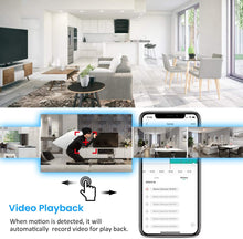 Load image into Gallery viewer, MECO WiFi IP Camera 1080P HD Home IP Security Nanny Camera with Night Vision, Sound &amp; Motion Detection, Security Surveillance 2.4GHz Pet Baby Monitor - Cloud Service Available
