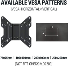 Load image into Gallery viewer, Mounting Dream Lockable RV TV Mount for 17-43 inch TV, RV Mount for Camper Trailer Motor Home Boat Truck, Full Motion Unique One Step Lock Design RV TV Wall Mount, 200mm VESA 44 lbs. MD2210
