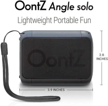 Load image into Gallery viewer, OontZ Angle Solo - Bluetooth Portable Speaker, Compact Size, Surprisingly Loud Volume &amp; Bass, 100 Foot Wireless Range, IPX5, Perfect Travel Speaker, Bluetooth Speakers by Cambridge Sound Works (Black)
