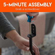 Load image into Gallery viewer, ECHOGEAR Adjustable Height Speaker Stands - Universal Compatibility with Satellite Speakers from Vizio, Klipsch, Bose, Sony &amp; More - Solid Steel Design with Built-in Cable Management &amp; Carpet Spikes
