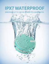 Load image into Gallery viewer, INSMY Portable IPX7 Waterproof Bluetooth Speaker, Wireless Outdoor Speaker Shower Speaker, with HD Sound, Support TF Card, Suction Cup, 12H Playtime, for Kayaking, Boating, Hiking (Mint)
