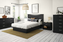 Load image into Gallery viewer, South Shore Step One 6-Drawer Double Dresser,Pure Black with Matte Nickel Handles
