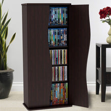 Load image into Gallery viewer, Atlantic Venus Media Storage Cabinet - Stylish Multimedia Storage Cabinet Holds 198 CDs, 88 DVDs or 108 Blu-Rays, 4 Adjustable and 2 Fixed Shelves PN83035729 in Espresso
