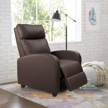 Load image into Gallery viewer, Homall Recliner Chair Padded Seat PU Leather for Living Room Single Sofa Recliner Modern Recliner Seat Club Chair Home Theater Seating (Red)
