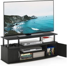 Load image into Gallery viewer, FURINNO JAYA Large Entertainment Stand for TV Up to 50 Inch, Blackwood
