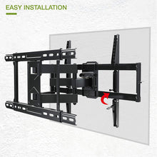 Load image into Gallery viewer, USX MOUNT Full Motion TV Mount Wall Bracket for 42"-80" Flat Screen LED LCD 4K TV, Tilt Swivel TV Mounts with Articulating Arms Max VESA 600x400mm, Weight Capacity 99lbs Up to 24" Wood Stud
