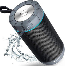 Load image into Gallery viewer, COMISO Waterproof Bluetooth Speakers Outdoor Wireless Portable Speaker with 20 Hours Playtime Superior Sound for Camping, Beach, Sports, Pool Party, Shower (Malachite Green)
