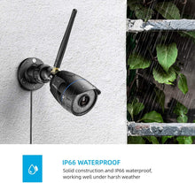 Load image into Gallery viewer, Outdoor Security Camera, Wansview 1080P WiFi Home Surveillance Waterproof Camera with Night Vision, Motion Detection, Remote Access, Compatible with Alexa-W4-Black
