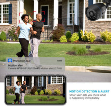 Load image into Gallery viewer, Outdoor Security Camera, Wansview 1080P WiFi Home Surveillance Waterproof Camera with Night Vision, Motion Detection, Remote Access, Compatible with Alexa-W4-Black
