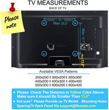 Load image into Gallery viewer, FITUEYES Universal TV Stand/Base Tabletop TV Stand with Wall Mount for 32 to 65 inch Flat Screen 3 Level Height Adjustable, Heavy Duty Tempered Glass Base, Holds up to 110lbs Screens TT107001GB

