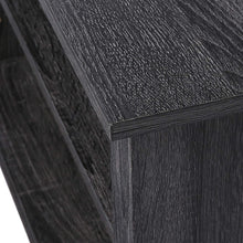 Load image into Gallery viewer, Rockpoint Plymouth Wood TV Stand Storage Console, 58", Charcoal
