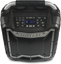 Load image into Gallery viewer, ECOXGEAR EcoTrek GDI-EXTRK210 Rugged Waterproof Floating Portable Bluetooth Wireless 100 Watt Stereo Smart Speaker and PA System (Gray)
