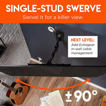 Load image into Gallery viewer, ECHOGEAR Full Motion TV Wall Mount for TVs Up to 58" - Smooth Extention, Swivel, Tilt - Wall Template for Easy Install On 1 Stud - After Install Level &amp; Hide Cables with Built-in Cable Management
