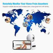Load image into Gallery viewer, Wireless Camera, 5MP HD Lefun Security Camera, Surveillance WiFi IP Camera for Baby/Pet/Dog/Nanny/Home/Indoor Security Camera with Sound Motion Detect Deterrent Alarm Two-Way Audio Night Vision
