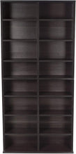 Load image into Gallery viewer, Atlantic Oskar Adjustable Media Cabinet - Holds 464 CDs, 228 DVDs or 276 Blu-rays, 12 Adjustable and 4 fixed shelves PN38435719 in Espresso
