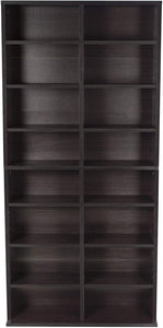 Atlantic Oskar Adjustable Media Cabinet - Holds 464 CDs, 228 DVDs or 276 Blu-rays, 12 Adjustable and 4 fixed shelves PN38435719 in Espresso