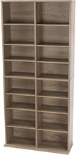 Load image into Gallery viewer, Atlantic Oskar Adjustable Media Cabinet - Holds 464 CDs, 228 DVDs or 276 Blu-rays, 12 Adjustable and 4 fixed shelves PN38435719 in Espresso
