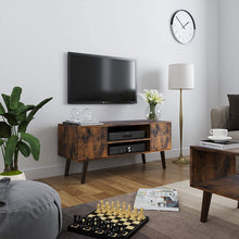 Load image into Gallery viewer, VASAGLE Retro TV Stand, TV Console, Mid-Century Modern Entertainment Center for Flat Screen TV Cable Box, Gaming Consoles, in Living Room, Entertainment Room, Office ULTV08BX
