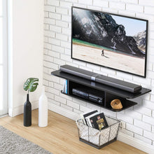 Load image into Gallery viewer, FITUEYES Wall Mounted Media Console, Floating TV Stand Component Shelf, Black, DS210501WB
