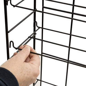 Atlantic Adjustable Wire Media Rack - Heavy Gauge Steel, Holds 153CDs, 72 DVDs, 8 Adjustable Shelves PN78205091