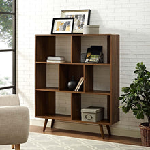 Load image into Gallery viewer, Modway Transmit Mid-Century Modern Low Profile 55 Inch TV Stand in Walnut
