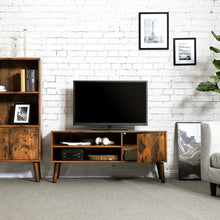 Load image into Gallery viewer, VASAGLE Retro TV Stand, TV Console for TVs up to 43 Inches, Mid-Century Modern Entertainment Centre for Flat Screen TV, Gaming Consoles, in Living Room, Entertainment Room, Office, Brown ULTV09BX
