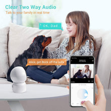 Load image into Gallery viewer, HeimVision 1080P Security Camera, HM203 UG WiFi Home Indoor Camera with Smart Night Vision/2 Way Audio/Motion Detection, Wireless IP Dog Camera for Baby/Pet/Nanny Monitor, Cloud/MicroSD Support
