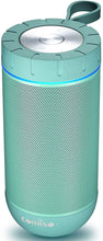 Load image into Gallery viewer, COMISO Waterproof Bluetooth Speakers Outdoor Wireless Portable Speaker with 20 Hours Playtime Superior Sound for Camping, Beach, Sports, Pool Party, Shower (Malachite Green)
