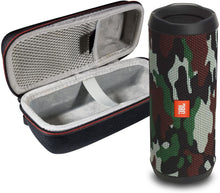 Load image into Gallery viewer, JBL Flip 4 Portable Bluetooth Wireless Speaker Bundle with Protective Travel Case - Gray
