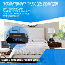 Load image into Gallery viewer, WEMLB WB-726 HD 1080 P WiFi Hidden Camera Alarm Clock Night Vision/Motion Detection/Loop Recording Wireless Security Camera for Home Surveillance - Spy Cameras
