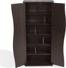 Load image into Gallery viewer, Atlantic Venus Media Storage Cabinet - Stylish Multimedia Storage Cabinet Holds 198 CDs, 88 DVDs or 108 Blu-Rays, 4 Adjustable and 2 Fixed Shelves PN83035729 in Espresso
