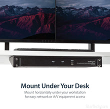 Load image into Gallery viewer, StarTech.com 1U Wall Mount Patch Panel Bracket – 19 in – Steel - Vertical Mounting Bracket for Networking and Data Equipment (RK119WALLV),Black
