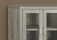 Load image into Gallery viewer, Monarch Specialties I Corner with Glass Doors TV Stand, 42", Dark Taupe
