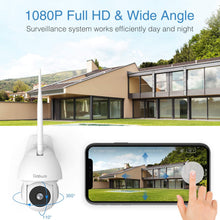 Load image into Gallery viewer, Security Camera Outdoor, Goowls 1080P HD Pan/Tilt 2.4G WiFi Home Surveillance Camera Plug-in with Waterproof Night Vision 2-Way Audio Motion Detection Activity Alert Cloud Service Works with Alexa
