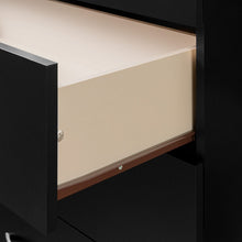 Load image into Gallery viewer, South Shore Step One 6-Drawer Double Dresser,Pure Black with Matte Nickel Handles
