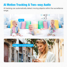 Load image into Gallery viewer, Wireless Camera, 5MP HD Lefun Security Camera, Surveillance WiFi IP Camera for Baby/Pet/Dog/Nanny/Home/Indoor Security Camera with Sound Motion Detect Deterrent Alarm Two-Way Audio Night Vision
