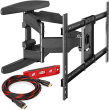 Load image into Gallery viewer, Heavy-Duty Full Motion TV Wall Mount - Articulating Swivel Bracket Fits Flat Screen Televisions from 42” to 70” (VESA 400 x 600 Compatible) – Tilt Swing Out Arm with 10' HDMI Cable
