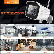 Load image into Gallery viewer, Outdoor Security Camera, 1080P WiFi Camera Surveillance Cameras, IP Camera with Two-Way Audio, IP66 Waterproof, Night Vision, Motion Detection, Activity Alert, Deterrent Alarm - iOS, Android
