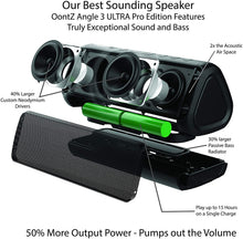 Load image into Gallery viewer, OontZ Angle 3 Ultra PRO Edition: Waterproof Bluetooth Speaker, 21-Watts Louder Volume, Exceptional Sound &amp; Bass, 100ft Wireless Range, Play Two Together for Dual Stereo, Bluetooth Speakers
