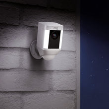 Load image into Gallery viewer, Ring Spotlight Cam Battery HD Security Camera with Built Two-Way Talk and a Siren Alarm, White, Works with Alexa
