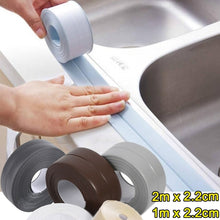 Load image into Gallery viewer, 2019 2M*2.2CM  Bathroom Shower Sink Bath Sealing Strip Tape White PVC Self Adhesive Waterproof Wall Sticker for Bathroom Kitchen
