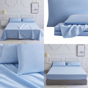 230TC Bed linen cotton Solid color Parure sheet set bedding set bed set boho bed sheets bed cover sets